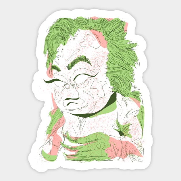 You're a Mean One Mr Binch Sticker by annijyn